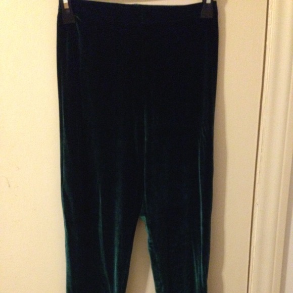 American apparel velvet leggings dark green