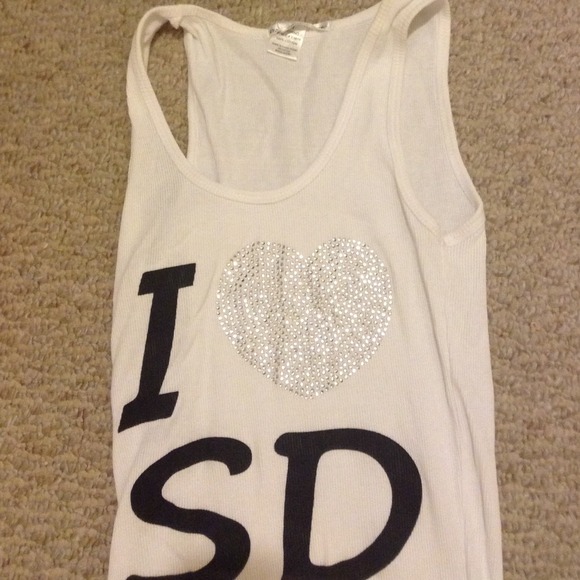 cute i love san diego tank top
