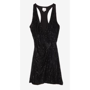 Parker exclusive racer back sequin wrap dress