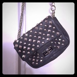 Grey Purse / Silver Studs