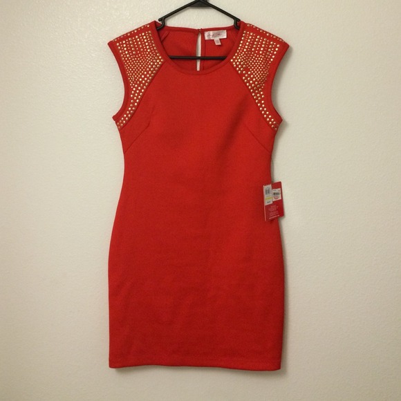 Fiery Red Short Dress