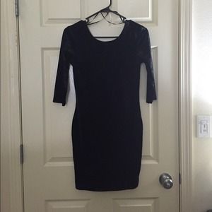 Black velvet bodycon dress from Forever 21