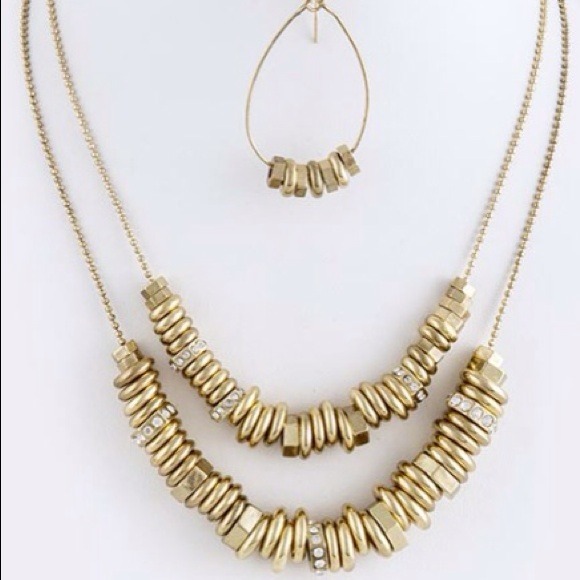 Gold Bib Necklace