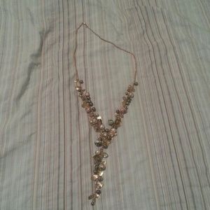 Beaded "v" shaped necklace!