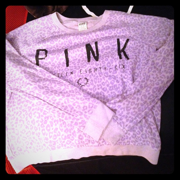 Purple cheetah pink fleece