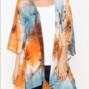 Tie dyed light/breezy cardigan