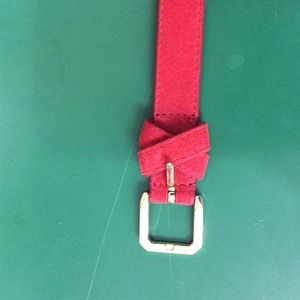Talbot red belt new xs 100% leather