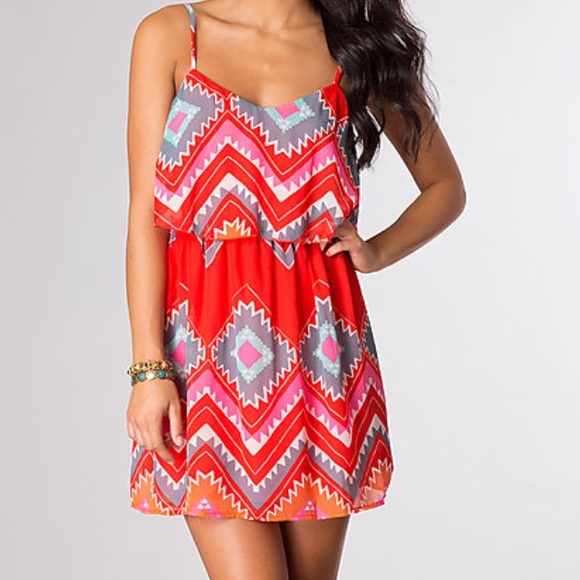 🚫BUNDLED! HP!! 3/11🎉 Aztec print dress!! - Picture 3 of 4