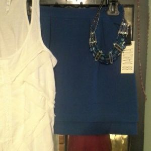 Peacock Blue BB Dakota mini skirt