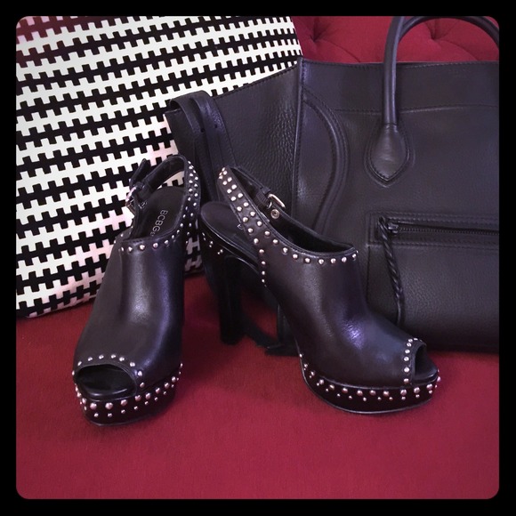 BCBG Studded Rocker Heels Size 6