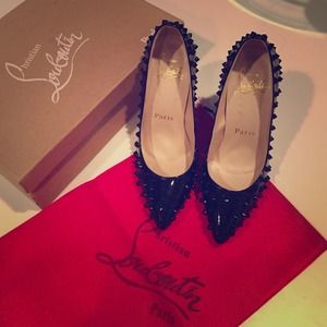 Christian Louboutin spiked black heel