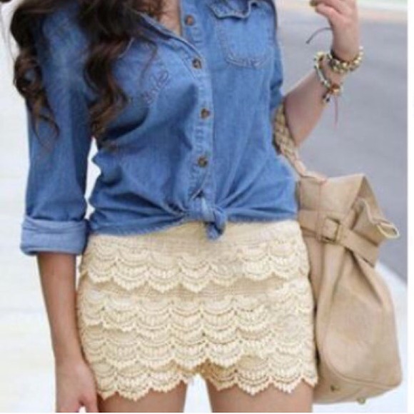 Crochet shorts