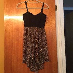 Black and patterned dress