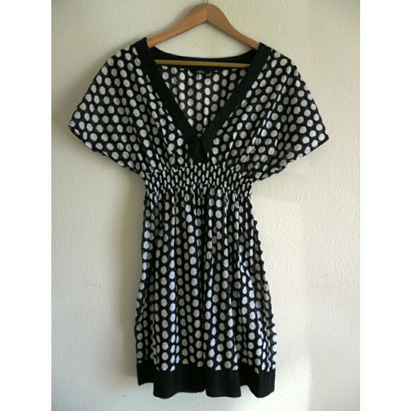 *Sold* Marks & Spence Cotton Spotted Swim Cover-Up