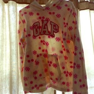 Soft cream/magenta GAP hoodie