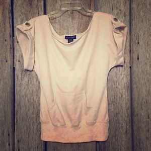 🔴SOLD Wet Seal Slouchy Cream Top