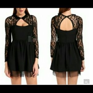 ?? Floral long sleeve lace Dress ??