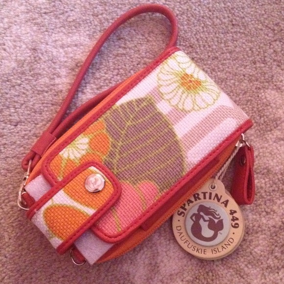 Tropical Print Cell Phone Holder and Wallet - Picture 1 of 4