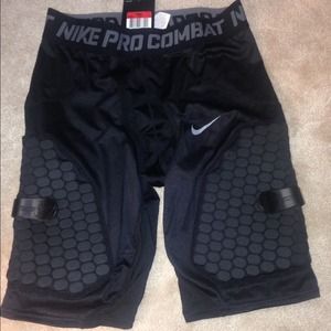 Nike combat padded compression shorts. NWT.