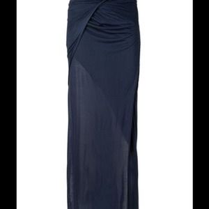 NWT Helmut Lang slack jersey long skirt sz S Small