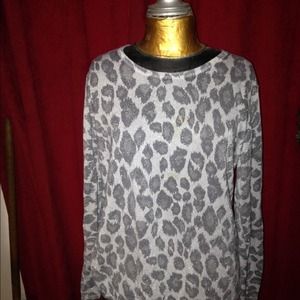 Leopard print sweater