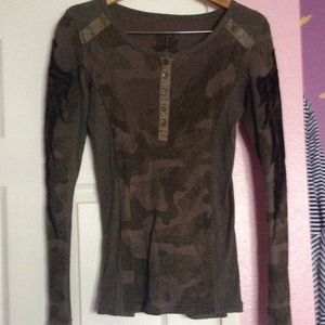 Miss Me Long Sleeve Army Design