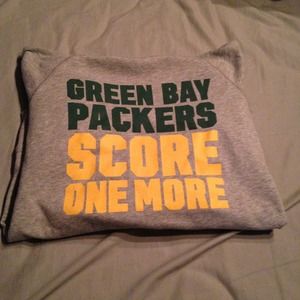 Pink Green Bay packers sweatshirt