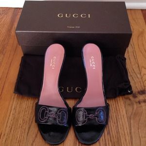 Gucci sandal 3 inch heel
