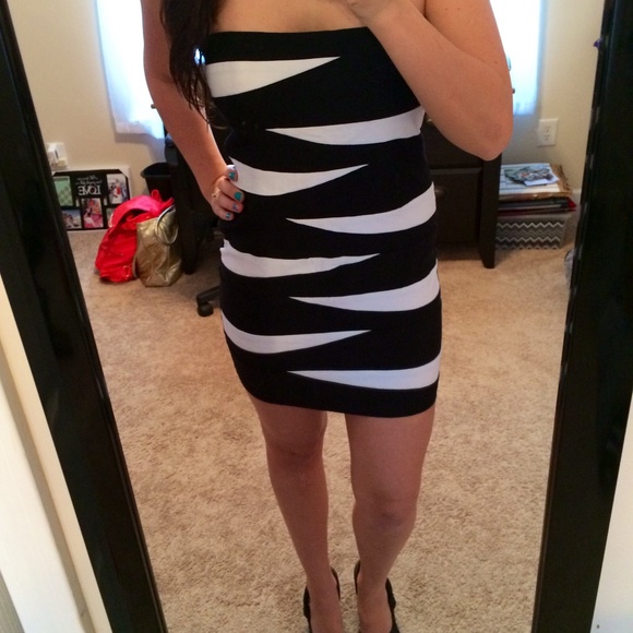 Black and white dress