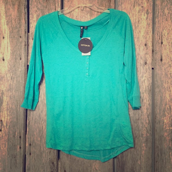 🔴SOLD Cotton On Swoop Neck Top