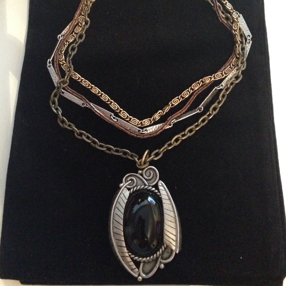 Free people mixed metal necklace