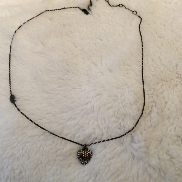 Juicy couture sparkly heart necklace!