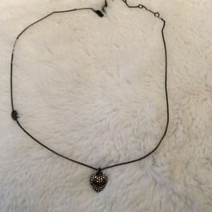 Juicy couture sparkly heart necklace!