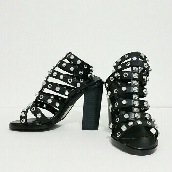 SHOEDAZZLE Sophia & Lee 'Kamryn' Studded Sandal