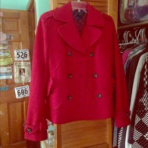 Red Peacoat by Tommy Hilfiger