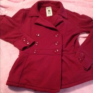 Maroon Peacoat