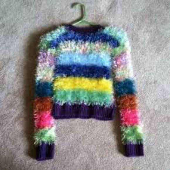 WANT!! Unif furby rainbow colored sweater