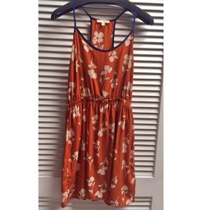 Lush orange floral dress