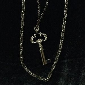 Andante Key Double Chain Necklace
