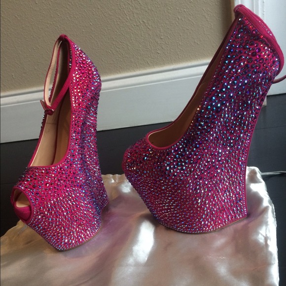 Giuseppe Zanotti Crystal coasted platform pumps - Picture 2 of 3