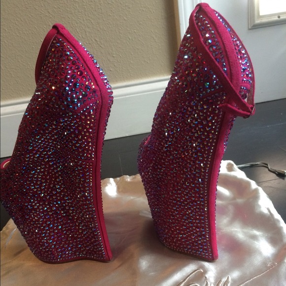 Giuseppe Zanotti Crystal coasted platform pumps - Picture 3 of 3