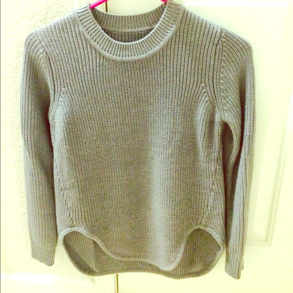 Grey hi/low sweater