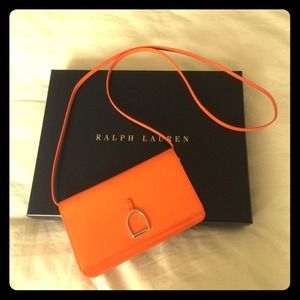 Ralph Lauren Orange Cross-body Bag, 100% Authentic