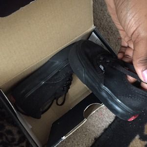 Toddler black vans