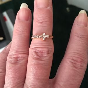 3 Knuckle rings 24 karat gold plated fit most fing