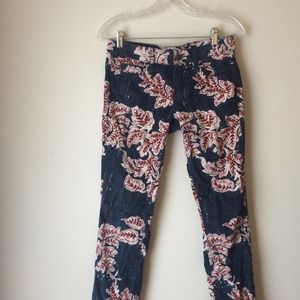 Free People Patterned Corduroy Pants