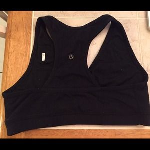 Lululemon black sports bra. Size 10ish