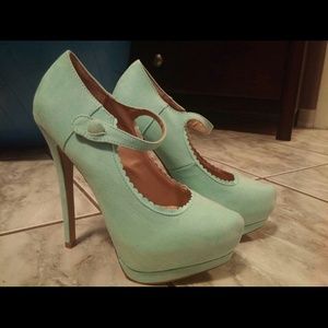 Mint high heels