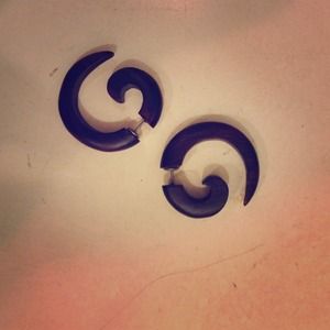 Faux wooden ear gauges