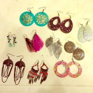 SOLD 10 pairs of earrings!